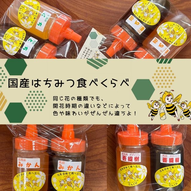 国産はちみつ食べくらべセット